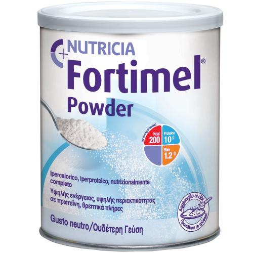 Nutricia Fortimel Powder Θρεπτικό Σκεύασμα σε Μορφή Σκόνης Υψηλής Περιεκτικότητας σε Πρωτεΐνη & Θρεπτικά Συστατικά, Ουδέτερη Γεύση 335g